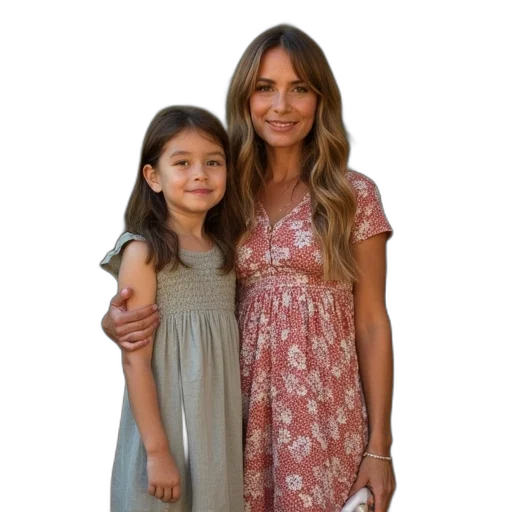 dress, photorealistic, earth tones, american transparent PNG cut-out