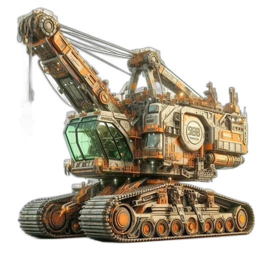 robot, weapon, concept art, 3d render, photorealistic, fantasy art, detailed, highly transparent PNG cut-out