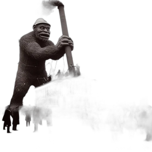 staff, animal, weapon, creature, snow, fog, fire, inflatable transparent PNG cut-out