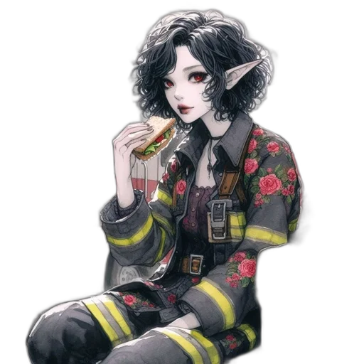 dragon, staff, jacket, creature, fantasy art, concept art, pixel art, watercolor transparent PNG cut-out