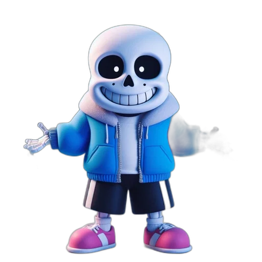 jacket, robot, staff, mask, 3d render, concept art, pixel art, vaporwave transparent PNG cut-out
