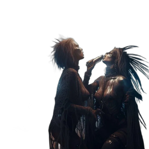 concept art, cyberpunk, underwater, fire, rain, outer space, desolate, landscape transparent PNG cut-out