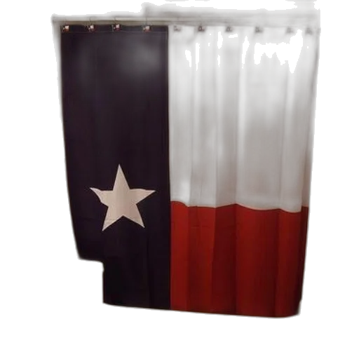 bathroom, texas, flag, shower, curtain, featuring, white, star transparent PNG cut-out