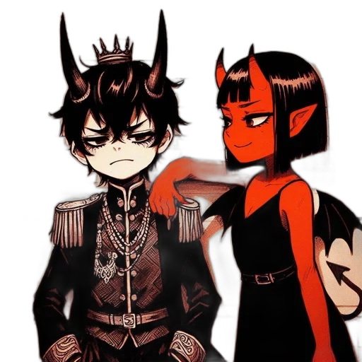 mask, crown, anime, concept art, cartoon, comic book art, red, dark transparent PNG cut-out