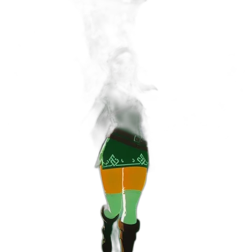 staff, mask, dress, concept art, fantasy art, 3d render, pixel art, fog transparent PNG cut-out