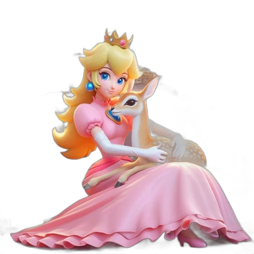 crown, dress, staff, 3d render, concept art, photorealistic, elegant, scene transparent PNG cut-out