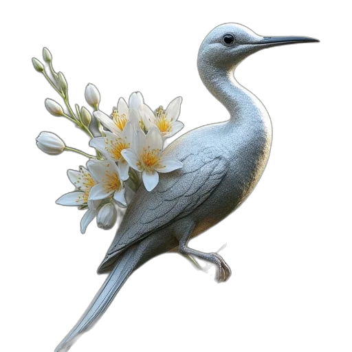 flower, crown, animal, staff, photorealistic, 3d render, oil painting, concept art transparent PNG cut-out