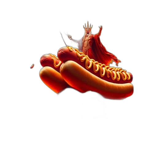 dragon, food, animal, crown, concept art, 3d render, pixel art, absurd transparent PNG cut-out