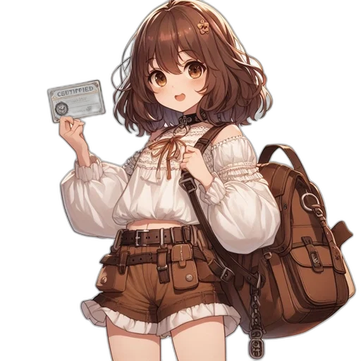 staff, dress, jacket, weapon, concept art, pixel art, anime, fantasy art transparent PNG cut-out