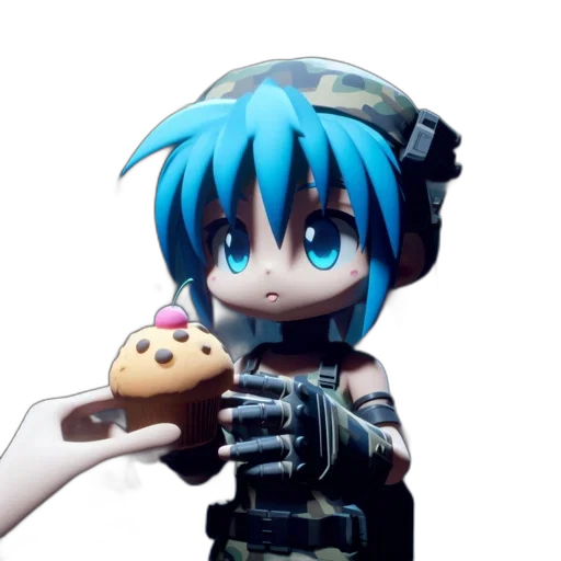 weapon, food, robot, creature, concept art, 3d render, anime, cyberpunk transparent PNG cut-out