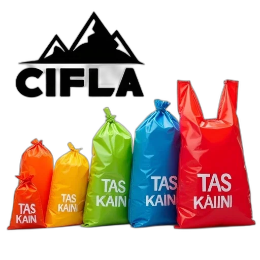 image, displays, variety, colorful, plastic, bags, phrase, tas transparent PNG cut-out