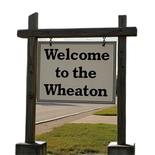 weapon, sign, reads, welcome, city, wheaton transparent PNG cut-out
