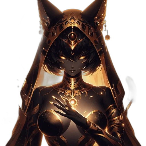 mask, crown, jewelry, dress, fantasy art, concept art, comic book art, anime transparent PNG cut-out