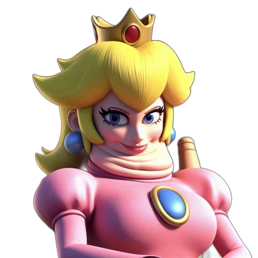crown, dress, face, robot, 3d render, concept art, vaporwave, pixel art transparent PNG cut-out