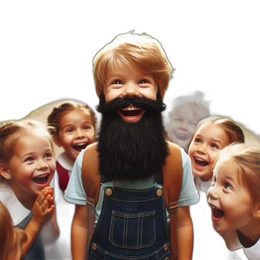 face, photorealistic, 3d render, concept art, group, children, including, young transparent PNG cut-out