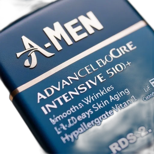 close-up, image, product, label, men, advanced, care, intensive transparent PNG cut-out
