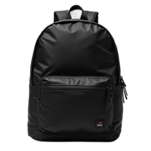 jacket, 3d render, black, nylon, backpack, front, zipper, pocket transparent PNG cut-out