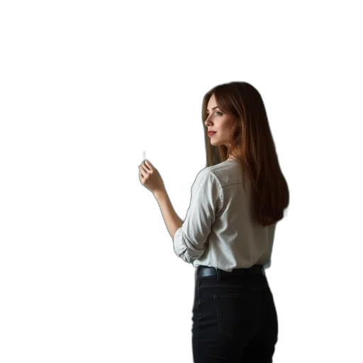 staff, jacket, dress, jewelry transparent PNG cut-out
