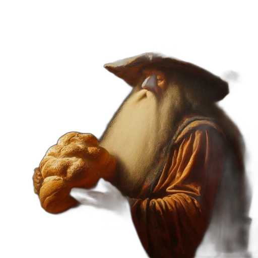 staff, hat, creature, face, fantasy art, concept art, photorealistic, 3d render transparent PNG cut-out