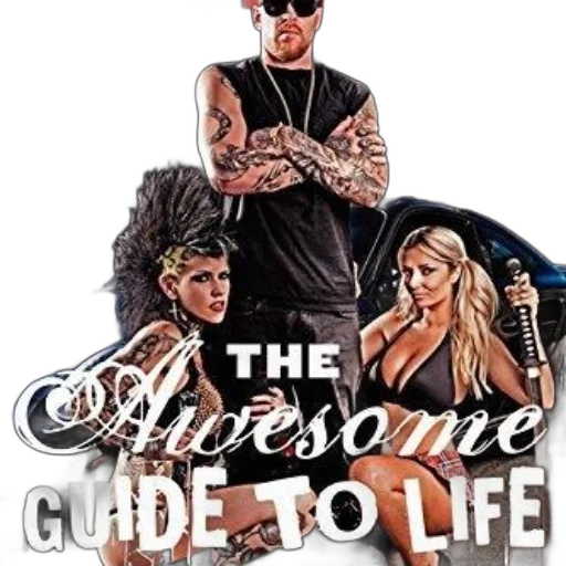 comic book art, concept art, awesome, guide, life, book, cover, featuring transparent PNG cut-out