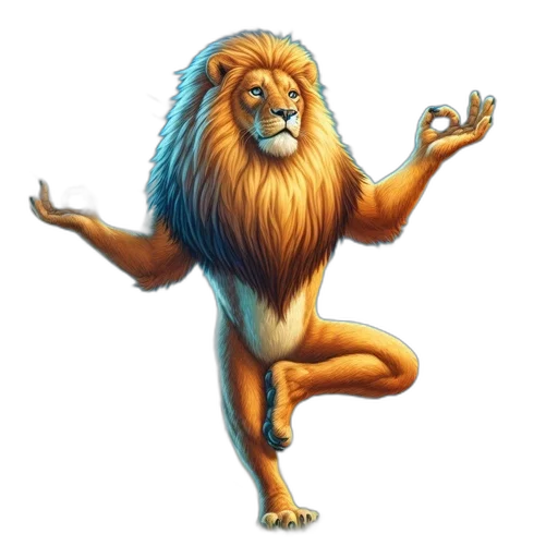animal, creature, staff, crown, concept art, 3d render, fantasy art, photorealistic transparent PNG cut-out