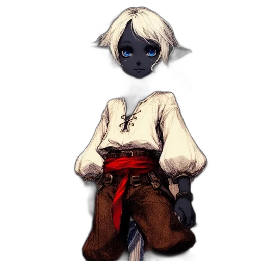 staff, mask, jacket, weapon, concept art, fantasy art, pixel art, watercolor transparent PNG cut-out