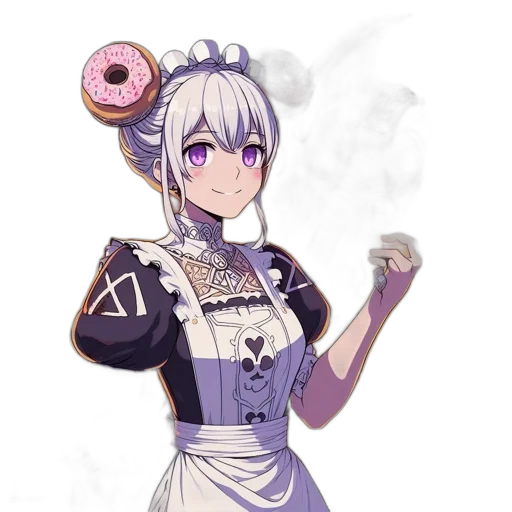 staff, food, weapon, anime, concept art, fantasy art, pixel art, monochrome transparent PNG cut-out