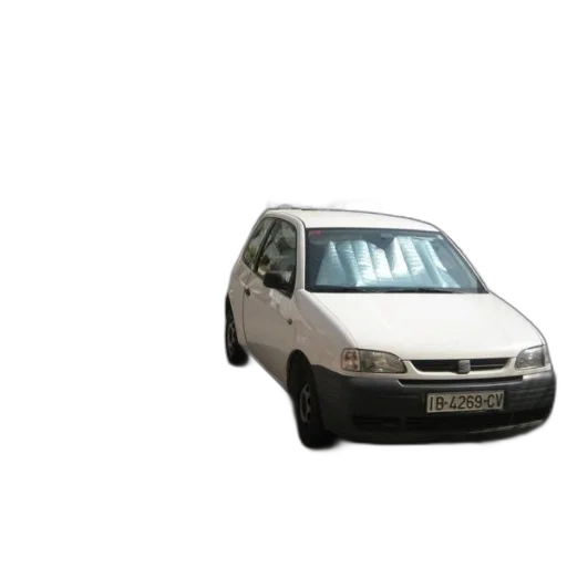 car, staff, 3d render, white, license, plate, ib-4269-cv, parked transparent PNG cut-out