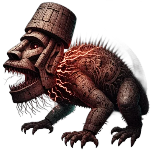 creature, dragon, animal, mask, concept art, fantasy art, 3d render, pixel art transparent PNG cut-out