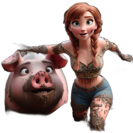 animal, creature, concept art, 3d render, cartoon, photorealistic, two, animated transparent PNG cut-out