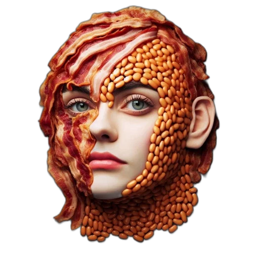 mask, face, creature, food, 3d render, photorealistic, concept art, fantasy art transparent PNG cut-out