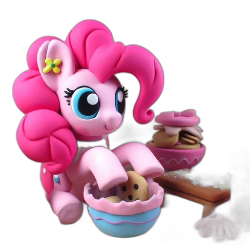 food, furniture, 3d render, concept art, animated, pink, pony, adorned transparent PNG cut-out