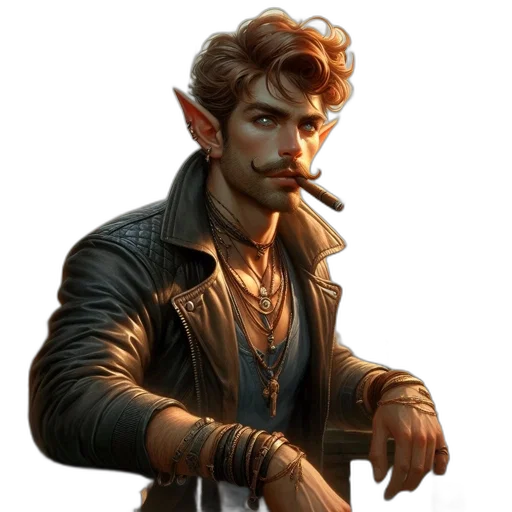 staff, face, jacket, concept art, fantasy art, photorealistic, comic book art, young transparent PNG cut-out