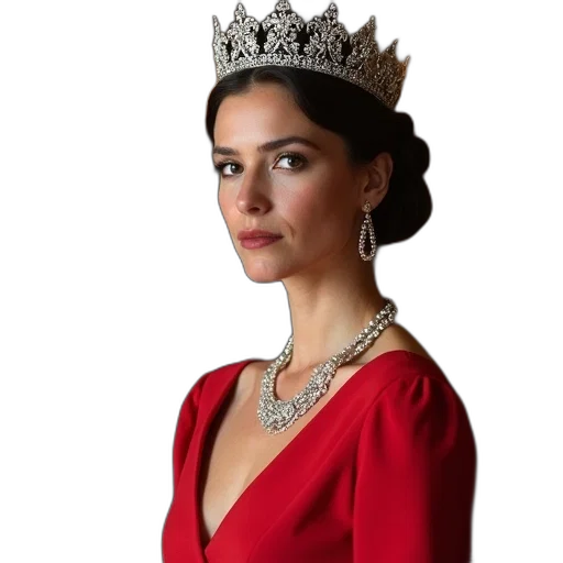 crown, jewelry, dress, photorealistic transparent PNG cut-out