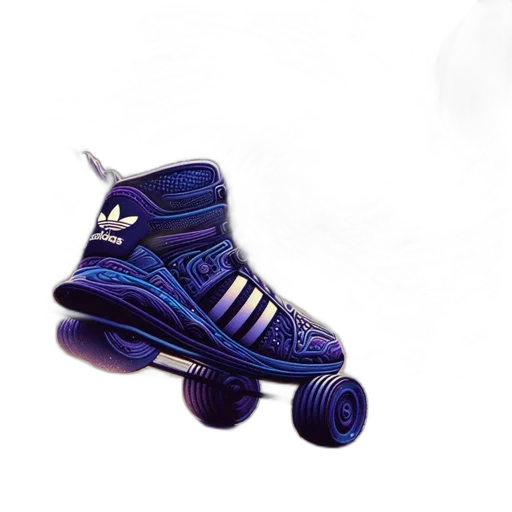 shoes, robot, photorealistic, 3d render, vaporwave, concept art, elaborate, adidas transparent PNG cut-out