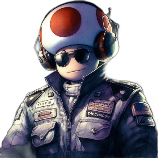 jacket, mask, face, robot, concept art, cyberpunk, pixel art, comic book art transparent PNG cut-out