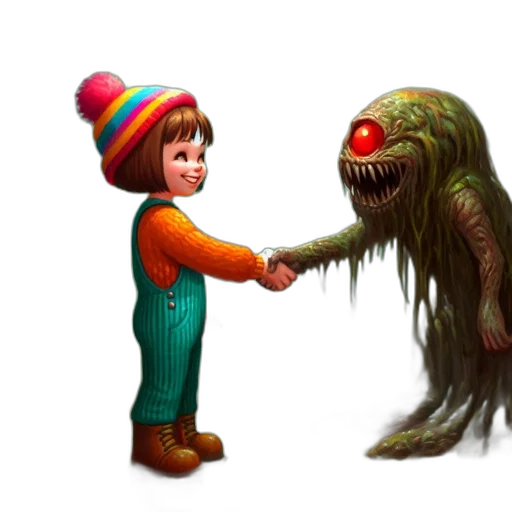 creature, concept art, pixel art, 3d render, fantasy art, snow, forest, young transparent PNG cut-out