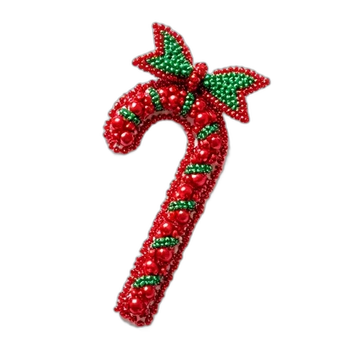 jewelry, 3d render, festive, christmas, decoration, featuring, candy, cane transparent PNG cut-out