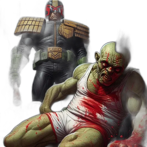 comic book art, concept art, fantasy art, gloomy, setting, grotesque, creature, lies transparent PNG cut-out