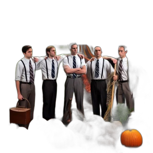 staff, furniture, concept art, 3d render, pixel art, fantasy art, fog, city street transparent PNG cut-out