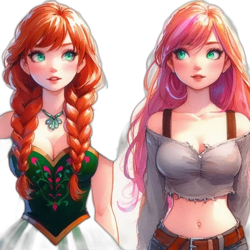 dress, fantasy art, concept art, anime, pixel art, colorful, pastel, green transparent PNG cut-out