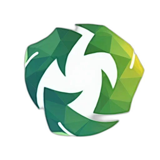 3d render, green, image, logo, earth, day, program transparent PNG cut-out
