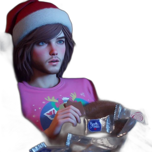 hat, food, bottle, face, photorealistic, 3d render, concept art, vaporwave transparent PNG cut-out