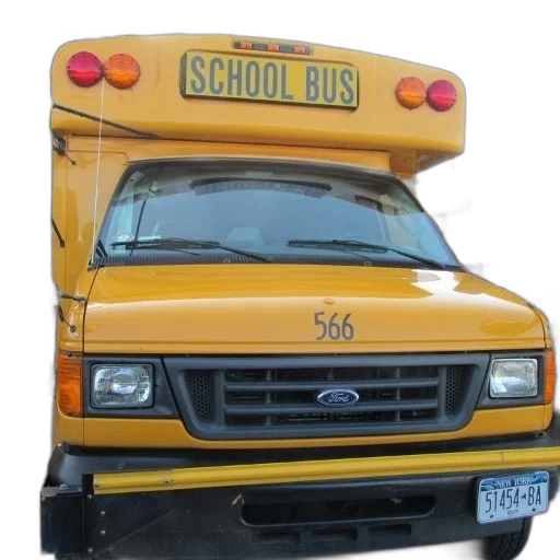 car, 3d render, photorealistic, yellow, school, bus, number, 566 transparent PNG cut-out