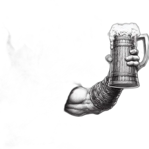 bottle, weapon, robot, sword, concept art, pencil sketch, photorealistic, fantasy art transparent PNG cut-out