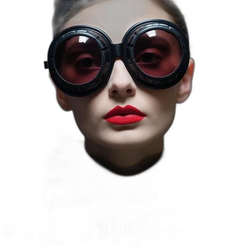 mask, face, jewelry, hat, photorealistic, 3d render, concept art, cyberpunk transparent PNG cut-out