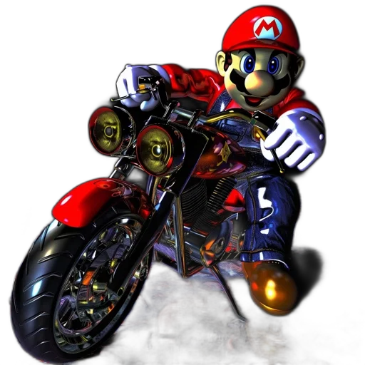 weapon, concept art, 3d render, photorealistic, pixel art, mario, character, super transparent PNG cut-out