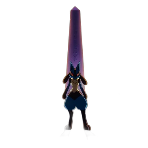 staff, sword, weapon, hair, concept art, 3d render, fantasy art, pixel art transparent PNG cut-out