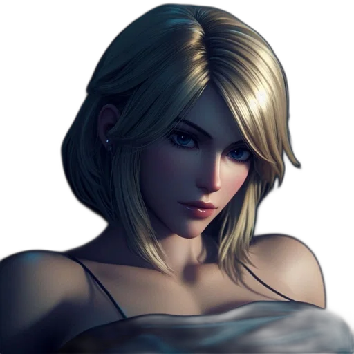 face, concept art, photorealistic, fantasy art, 3d render, blue, digital, illustration transparent PNG cut-out