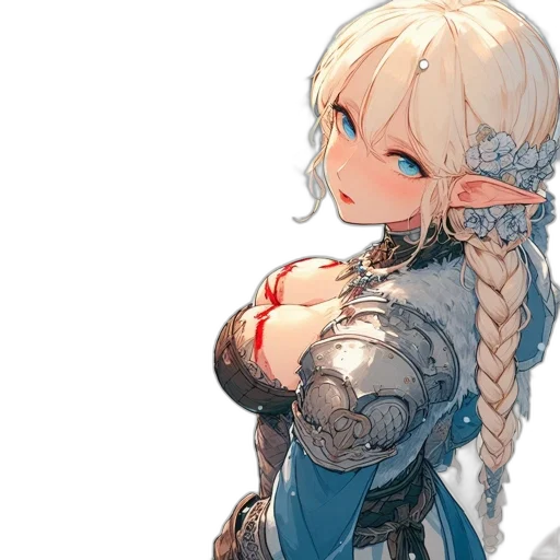 dress, sword, dragon, weapon, fantasy art, concept art, anime, pixel art transparent PNG cut-out